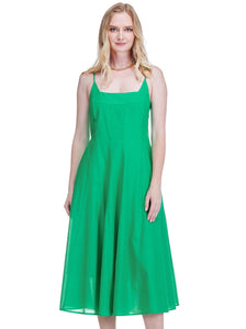Green Fit and Flare Dress XSmall / Green