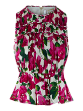 Olivia Top, Bougainvillea Silk