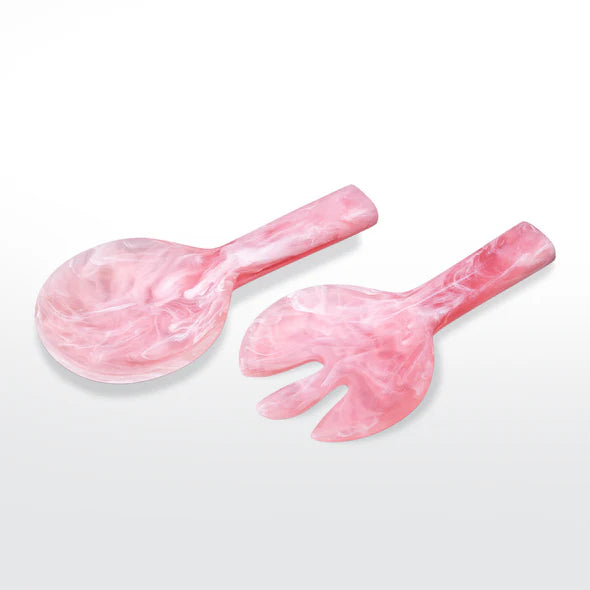 Jumbo Salad Servers, Pink