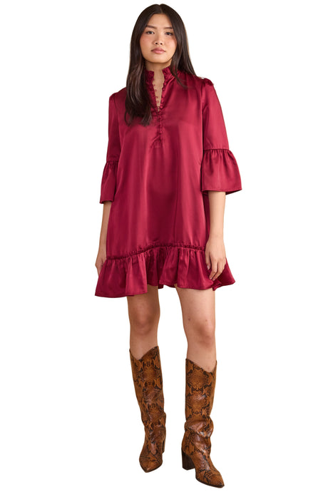 Chelsea Dress, Beet Red