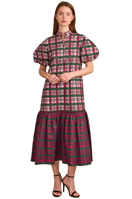 Carly Dress, Party Plaid Combo