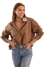 Pearl Collar Poplin Top
