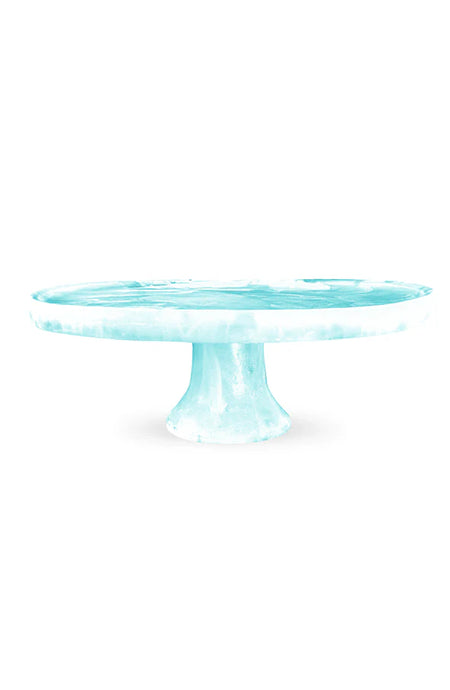 Large Footed Cake Stand, Aqua