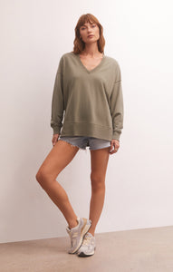 Modern V-Neck Weekender, Evergreen
