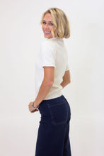 Solid Mock Short Sleeve Sweater