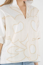 Poppy Top, Beige Bloom