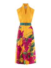 Roma Dress, Bougainvillea Washed Poly