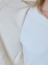Long Sleeve Twofer Sweater, Canvas