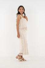 Capri Knit Skirt, Blanc Petals