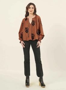 Riviera Blouse, Dapoli Clove