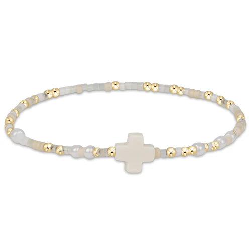 Hope Unwritten Signature Cross Bracelet, Call Me On My Shellphone