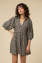 Charlotte Dress, Chocolate Dot