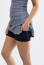 Campbell Dress, Navy Gingham