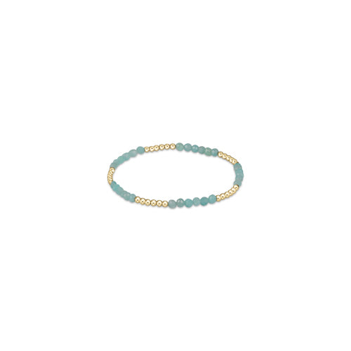 Blissful Pattern 2.5mm Bead Bracelet, Amazonite