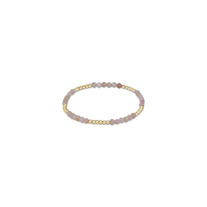 Blissful Pattern 2.5mm Bead Bracelet, Pink Opal