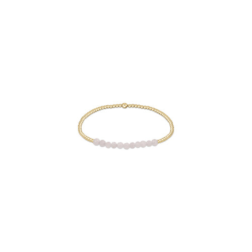 Gold Bliss 2mm Bead Bracelet, Moonstone