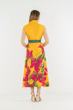 Roma Dress, Bougainvillea Washed Poly