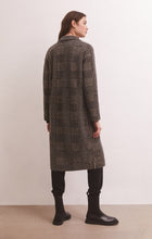 Mason Houndstooth Knit Coat, Black
