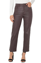 Kennedy High Rise Crop Straight Coated Jean, 28" Inseam