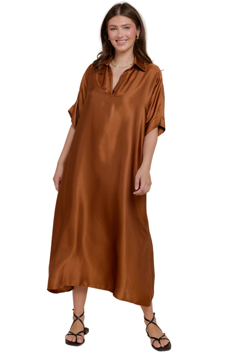 Tania Dress, Oak