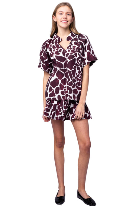 Blake Top, Jungle Burgundy