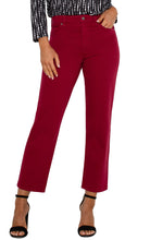 Kennedy Straight Leg Jean 28" Inseam, Garnet