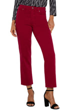 Kennedy Straight Leg Jean 28" Inseam, Garnet