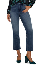 Hannah High Rise Crop Flare Jean 28" Inseam, Juniper Valley