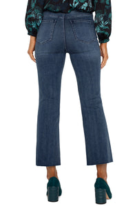 Hannah High Rise Crop Flare Jean 28" Inseam, Juniper Valley