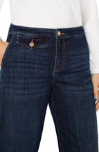 Stride Wide Leg Jean with Trouser Details, 27" Inseam