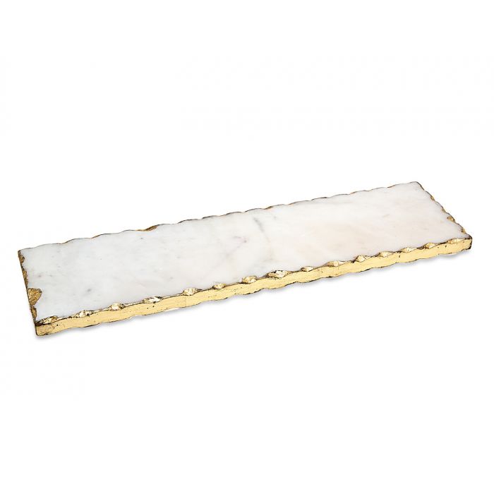 Marble Tray with Gold Edge, Rectangle