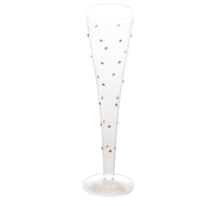 Gatsby Champagne Flute, Gold Dots [SET OF 4]