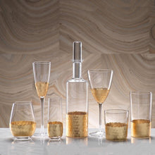 Zodax Gold Leaf Stemless Champagne Flute