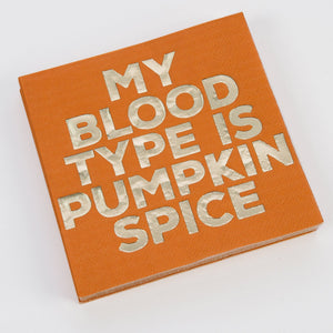 Pumpkin Spice Beverage Napkin