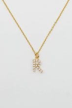Dainty Love Pearl Initial Necklace [click for more letters]