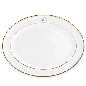 Signature Monogram Oval Platter