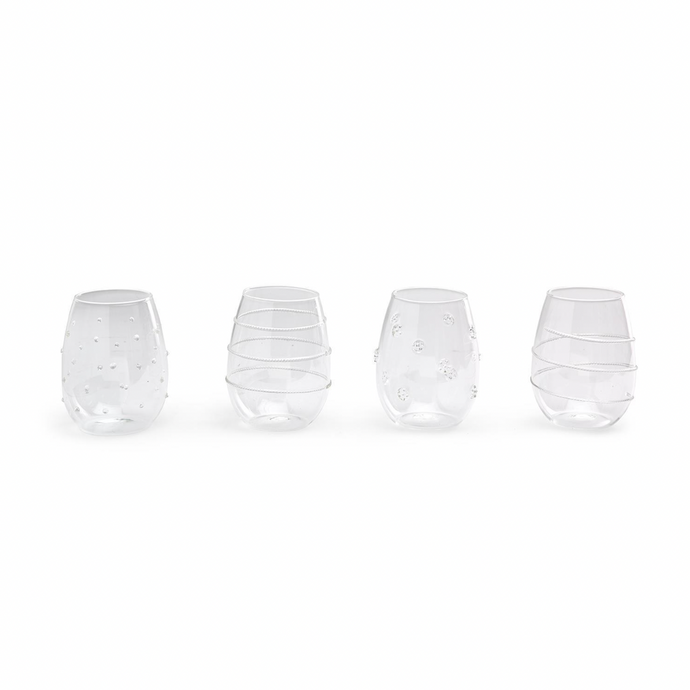 Verre Stemless Wine Glasses [Assorted Set of 4]