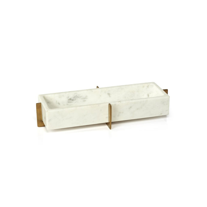 Nairobi White Marble Tray