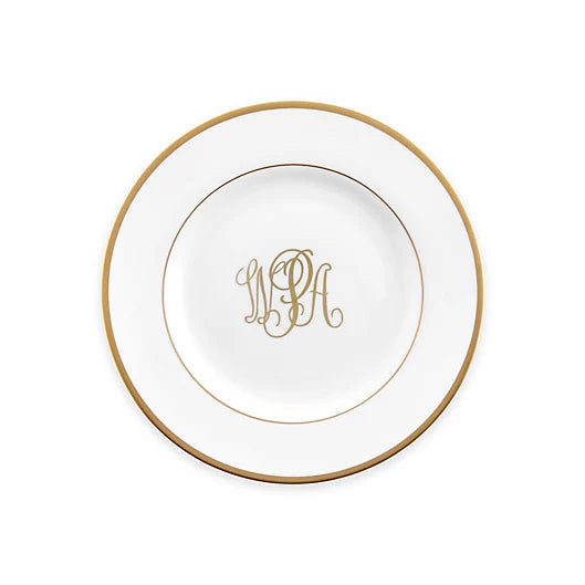 Signature Monogram Bread and Butter Plate