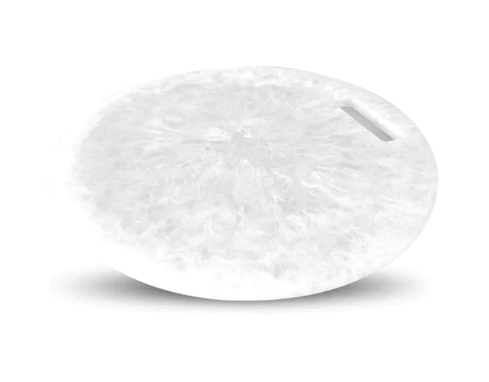 Round Chopping Board, White